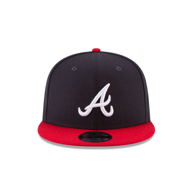 Atlanta Braves MLB New Era Men Navy/Red 9Fifty Basic Snapback product image 5, provided for visual reference and product