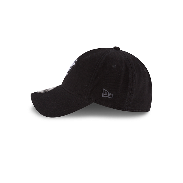 Brooklyn Nets NBA New Era Men Black 9Twenty Core Classic Adjustable Hat product image 4, provided for visual reference and