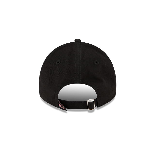 Chicago Bulls NBA New Era Men Black 9Twenty Core Classic Adjustable Hat product image 2, provided for visual reference and