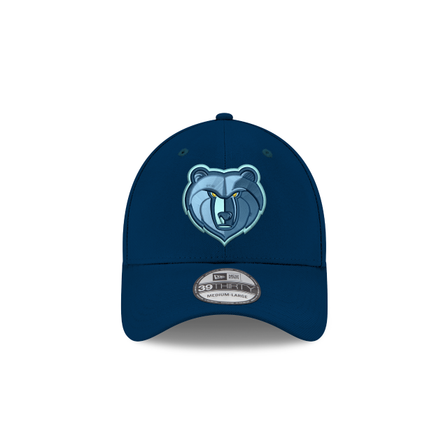 Memphis Grizzlies NBA New Era Men Navy 39Thirty Team Classic Stretch Fit Hat product image 3, provided for visual reference