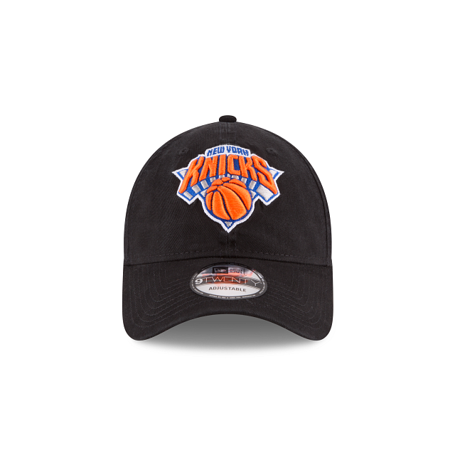 New York Knicks NBA New Era Men Black 9Twenty Core Classic Adjustable Hat product image 5, provided for visual reference and
