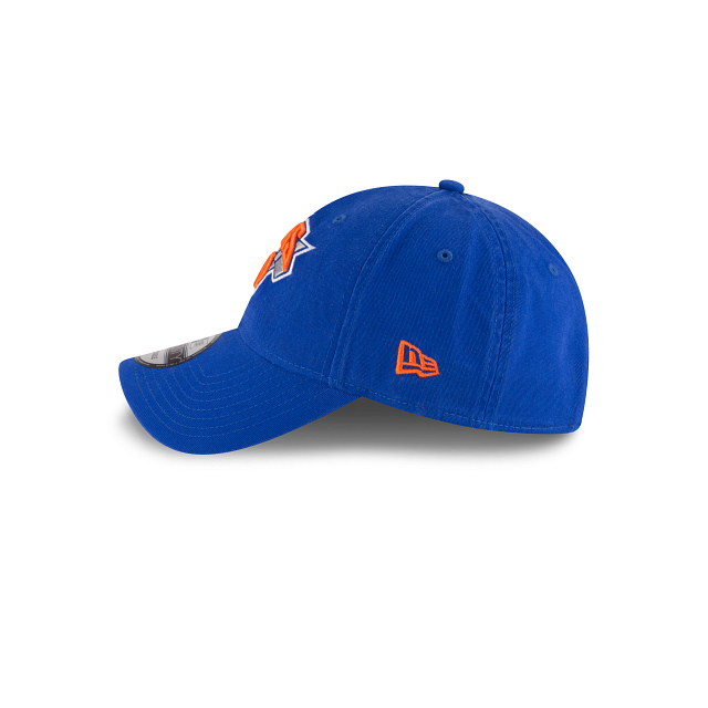 New York Knicks NBA New Era Men Royal 9Twenty Core Classic Adjustable Hat product image 4, provided for visual reference and