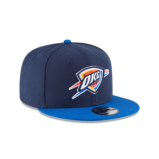 Oklahoma City Thunder NBA New Era Men Navy/Blue 9Fifty Two Tone Snapback product image 6, provided for visual reference and