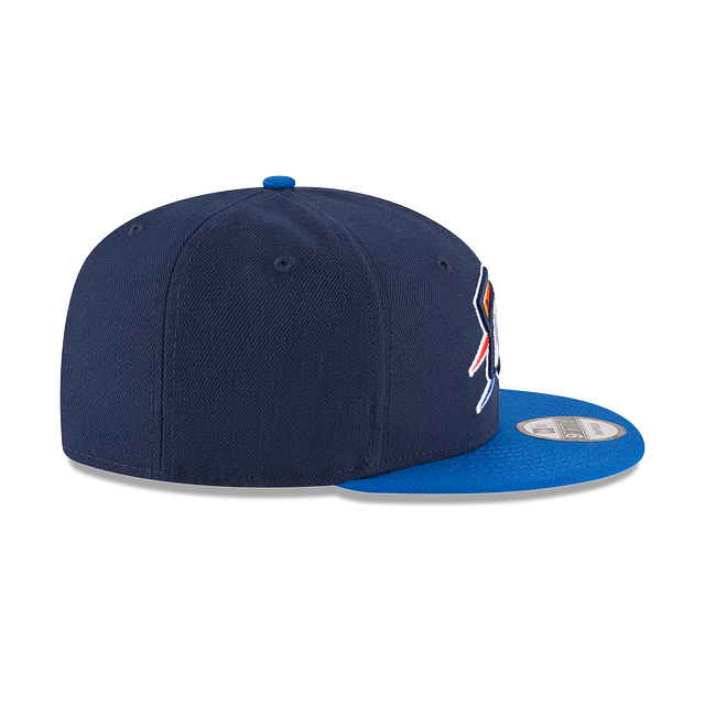 Oklahoma City Thunder NBA New Era Men Navy/Blue 9Fifty Two Tone Snapback product image 3, provided for visual reference and