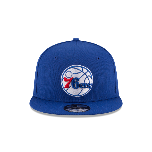 Philadelphia 76ers NBA New Era Men Royal Blue 9Fifty Basic Snapback product image 5, provided for visual reference and