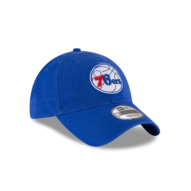 Philadelphia 76ers NBA New Era Men Royal 9Twenty Core Classic Adjustable Hat product image 6, provided for visual reference