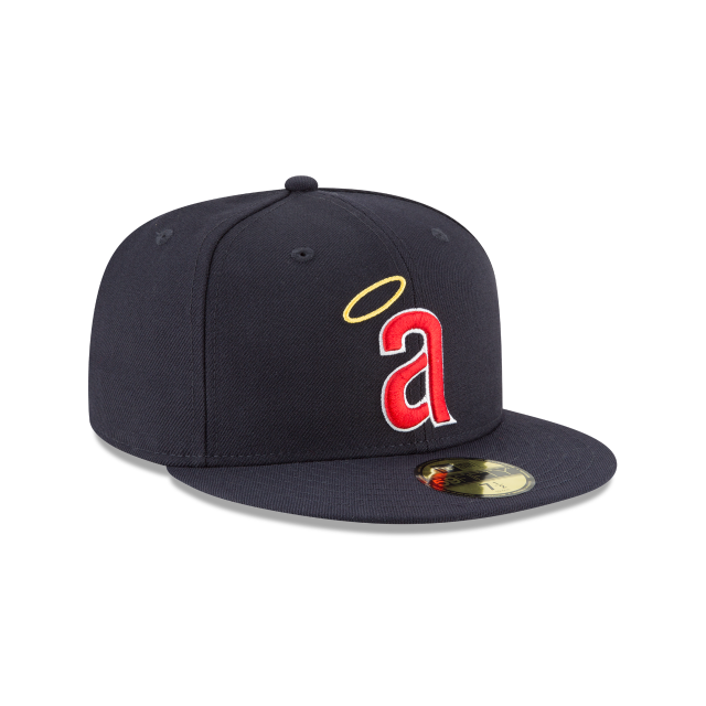 California Angels MLB New Era Men Navy 59Fifty Cooperstown 1971 Wool Fitted Hat product image 3, provided for visual