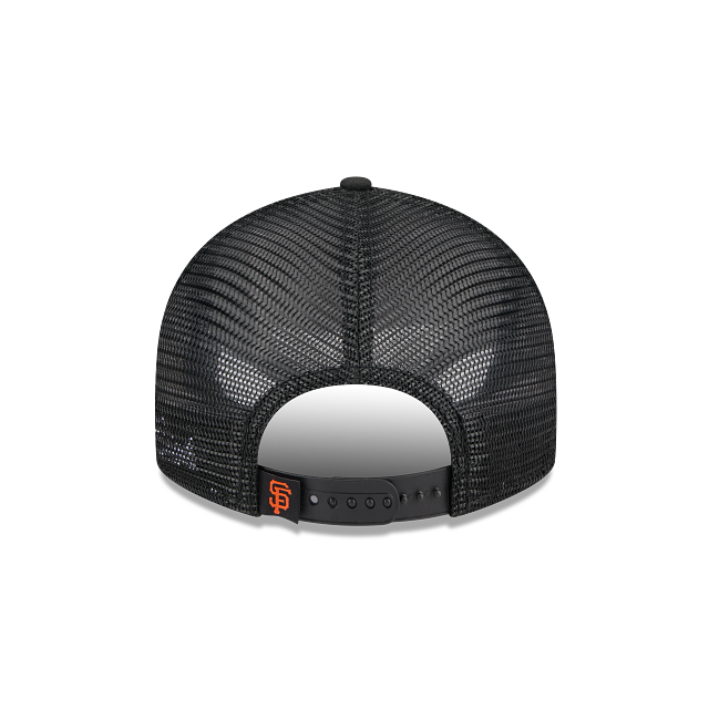 San Francisco Giants MLB New Era Men Black 9Fifty Low Profile Trucker Snapback product image 2, provided for visual