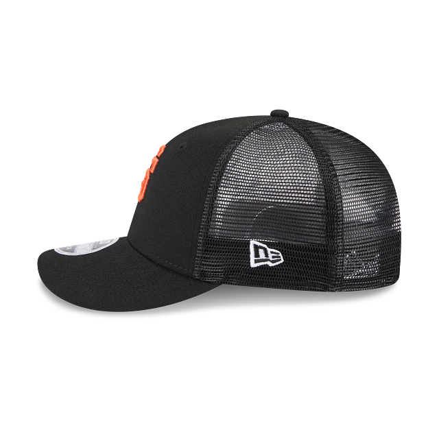 San Francisco Giants MLB New Era Men Black 9Fifty Low Profile Trucker Snapback product image 5, provided for visual