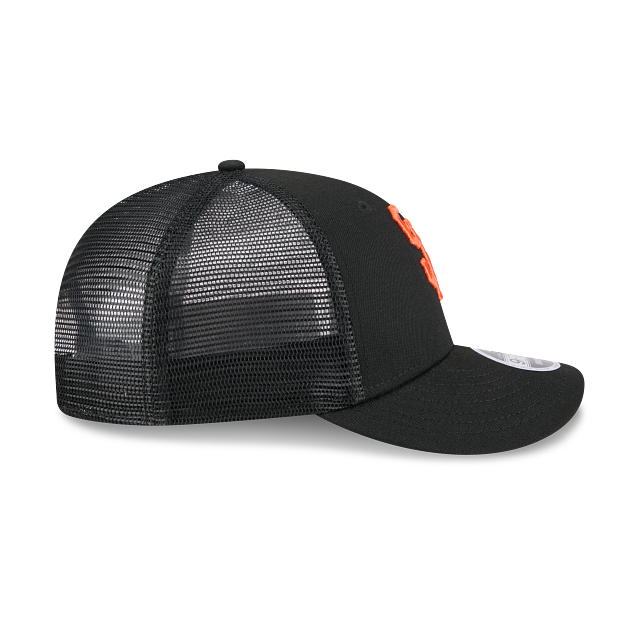 San Francisco Giants MLB New Era Men Black 9Fifty Low Profile Trucker Snapback product image 4, provided for visual