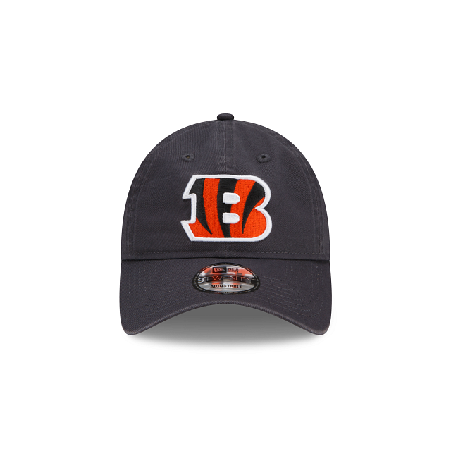 Cincinnati Bengals NFL New Era Men Grey 9Twenty Core Classic Adjustable Hat product image 6, provided for visual reference