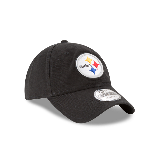Pittsburgh Steelers NFL New Era Men Black 9Twenty Core Classic Adjustable Hat product image 6, provided for visual reference
