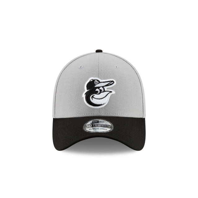 Baltimore Orioles MLB New Era Men Grey Black 39Thirty Team Classic Stretch Fit Hat product image 4, provided for visual