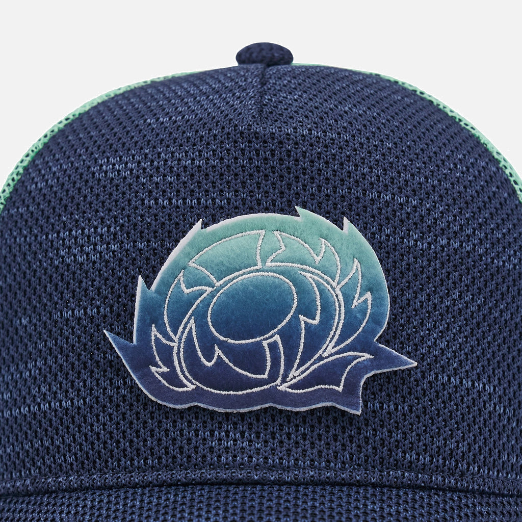 Scotland Rugby World Rugby Macron Men Navy Adjustable Hat product image 2, provided for visual reference and product detail