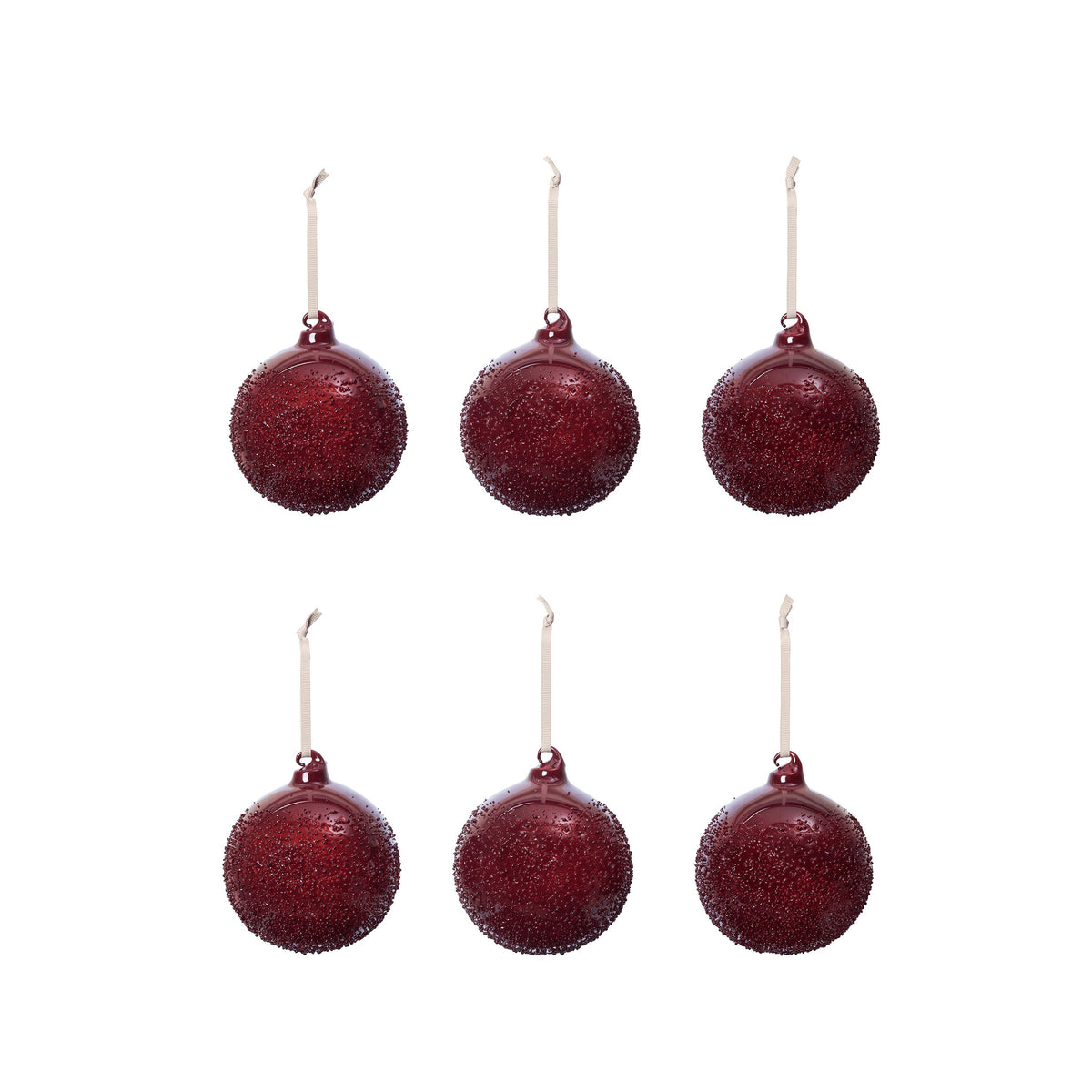 Flurry Glass Bauble (Set of 6)