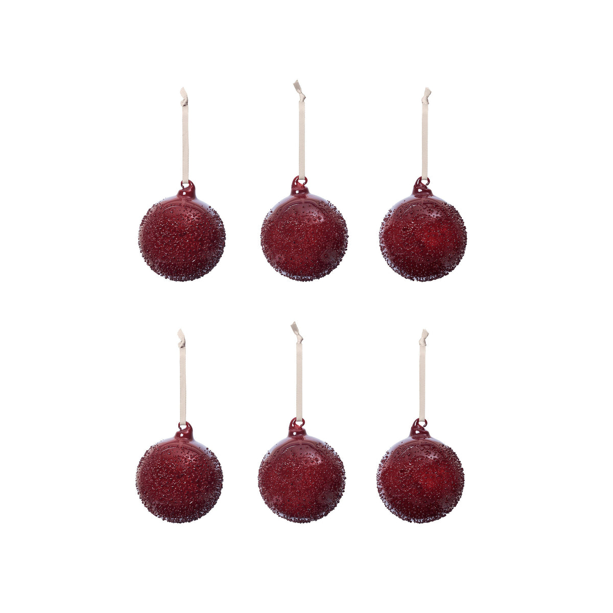 Flurry Glass Bauble (Set of 6)
