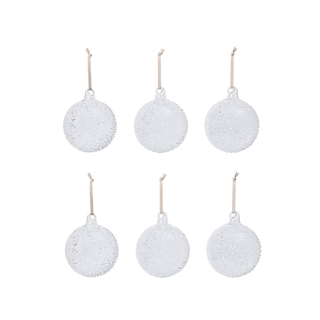 Flurry Glass Bauble (Set of 6)
