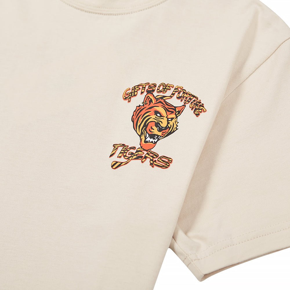 Fighting Tiger T-Shirt | Tan product image 4, provided for visual reference and product detail review