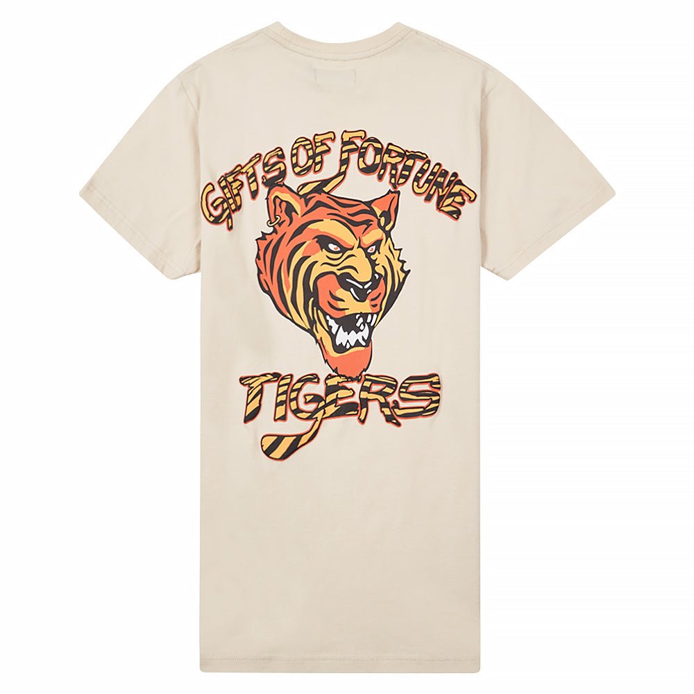 Fighting Tiger T-Shirt | Tan product image 1, provided for visual reference and product detail review