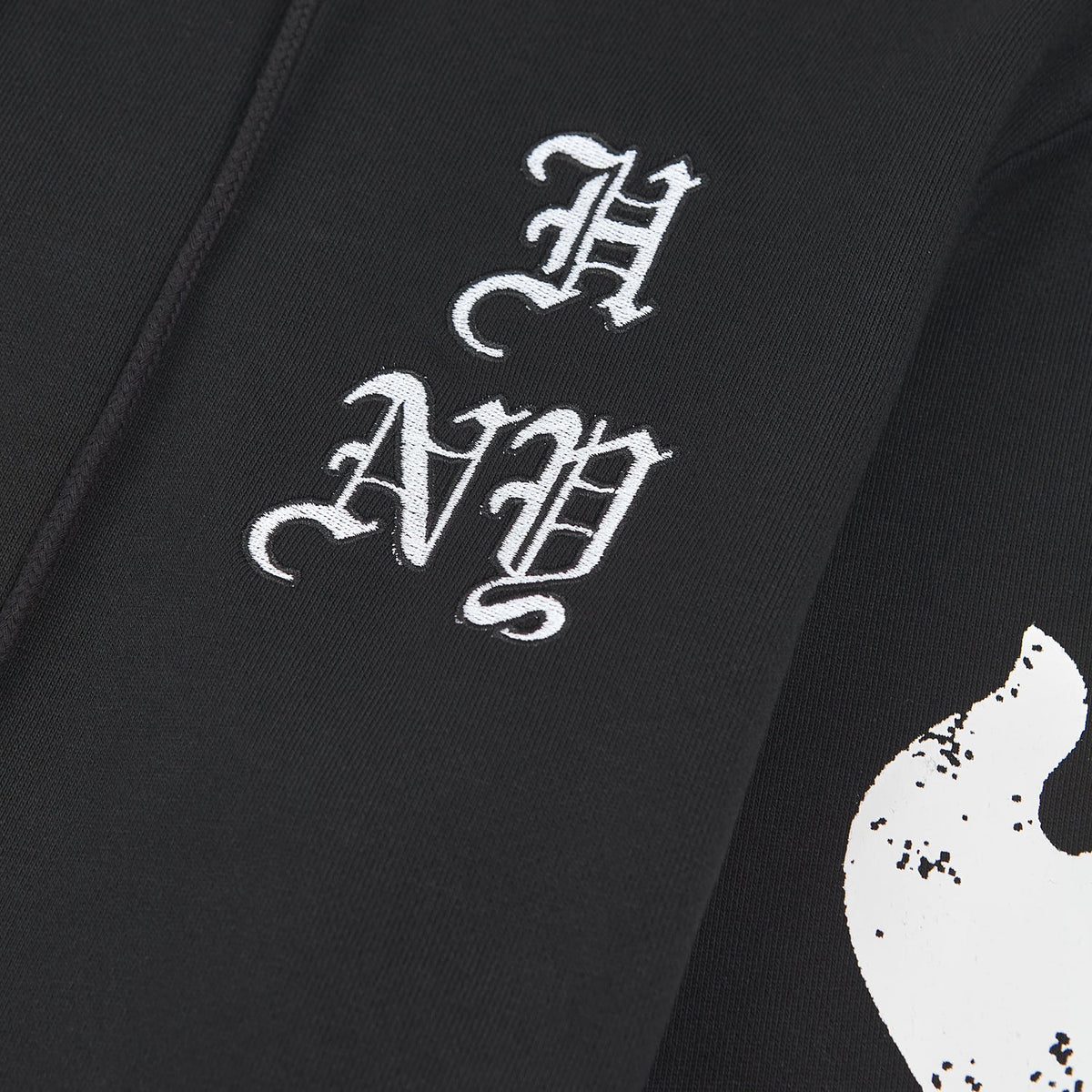 Flames Hoodie | Black product image 3, provided for visual reference and product detail review