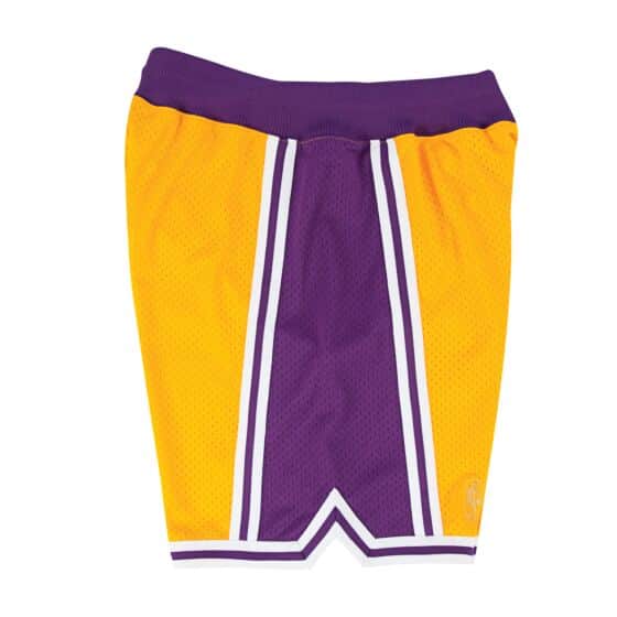 LA Lakers 1996/97 Authentic Shorts product image 2, provided for visual reference and product detail review