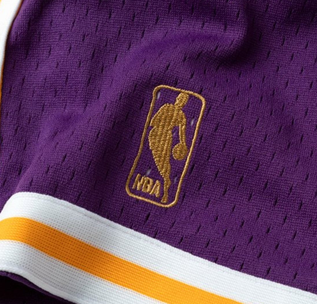 LA Lakers 1996/97 Authentic Shorts product image 3, provided for visual reference and product detail review