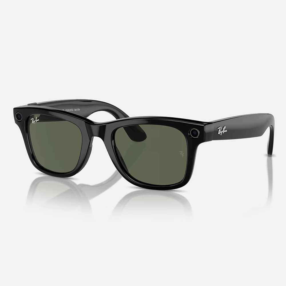 Meta Wayfarer | Shiny Black product image 1, provided for visual reference and product detail review
