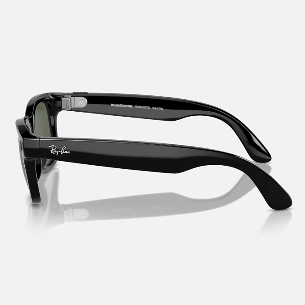 Meta Wayfarer | Shiny Black product image 3, provided for visual reference and product detail review