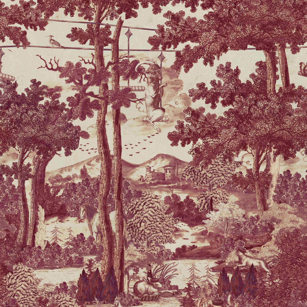 Toile Du Carpathians Wallpaper Sample Swatch