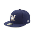 5950 Authentic Milwaukee Brewers Game Cap product image 1, provided for visual reference and product detail review
