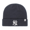 New York Yankees MLB 47 Brand Men Navy Raised Cuff Knit Hat product image 1, provided for visual reference and product