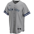 New York Yankees MLB Nike Men Dugout Grey Replica Jersey product image 1, provided for visual reference and product detail