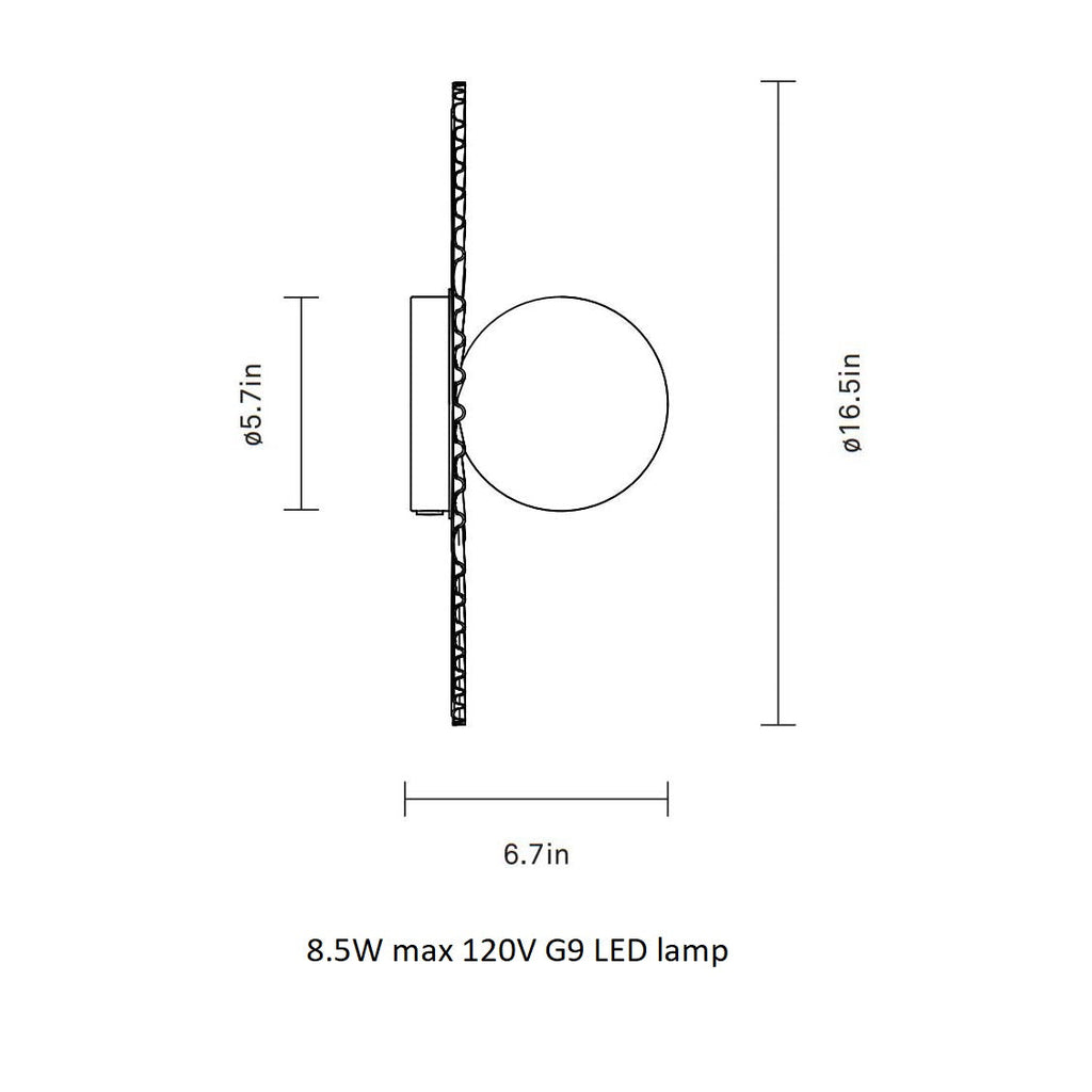 Liila Muuse Wall/Ceiling Light