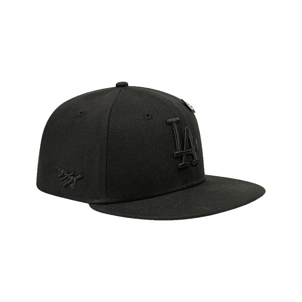 LA Dodgers X Paper Planes Blackout Snapback Hat product image 3, provided for visual reference and product detail review