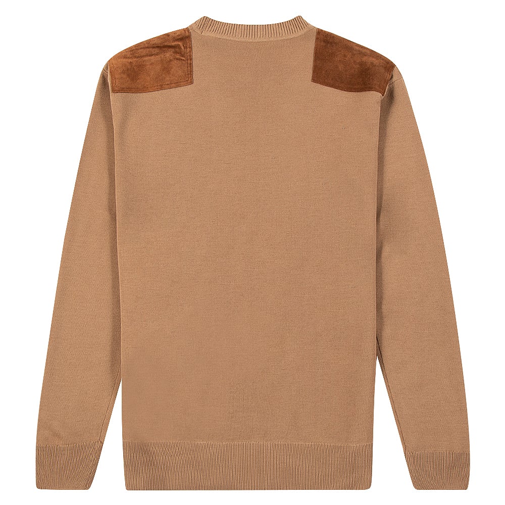Patch Sweatshirt | Sand product image 4, provided for visual reference and product detail review