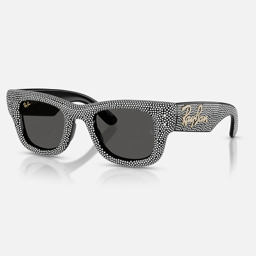 A$ap Rocky X Ray-Ban Wayfarer Puffer | Crystal Pavè product image 1, provided for visual reference and product detail review