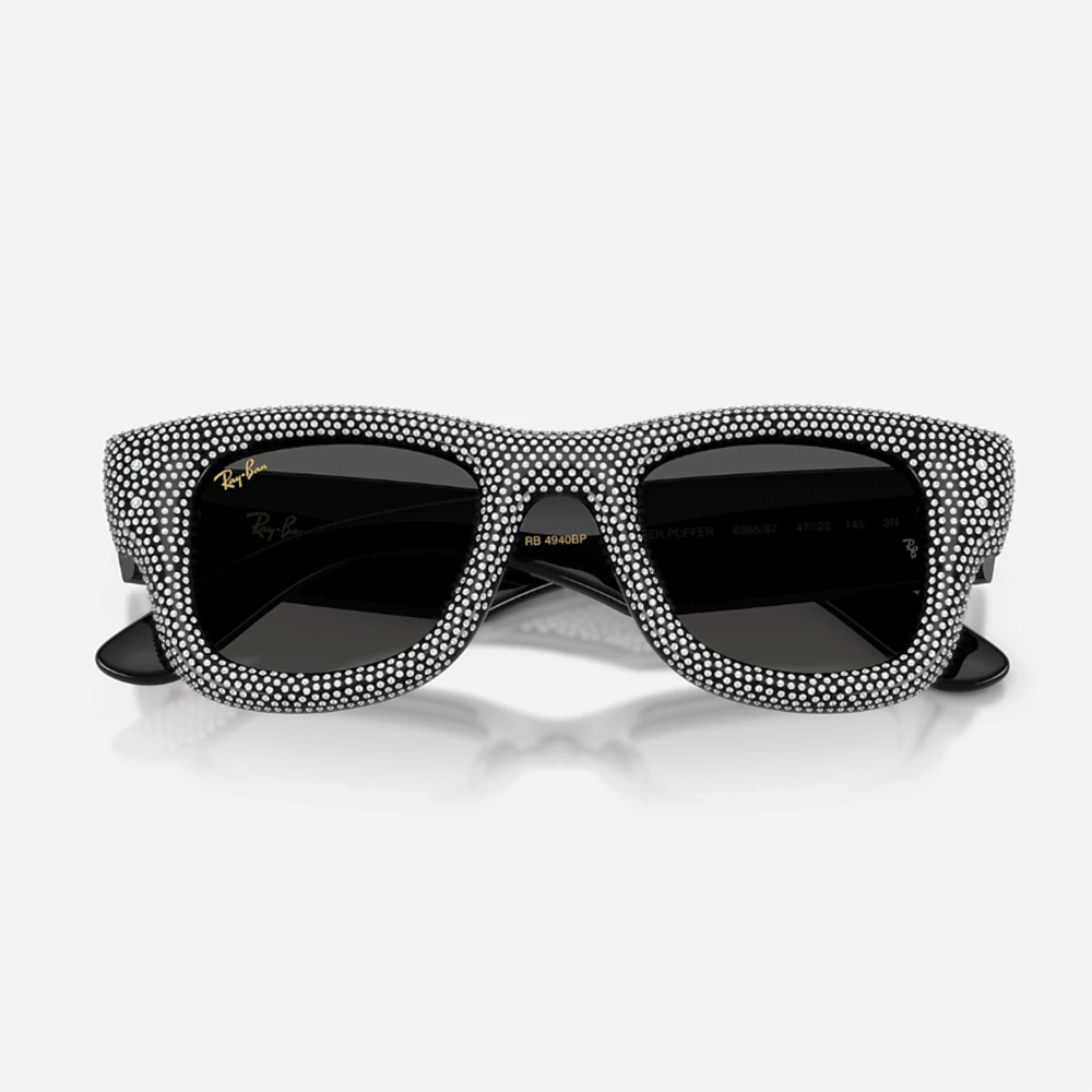 A$ap Rocky X Ray-Ban Wayfarer Puffer | Crystal Pavè product image 6, provided for visual reference and product detail review