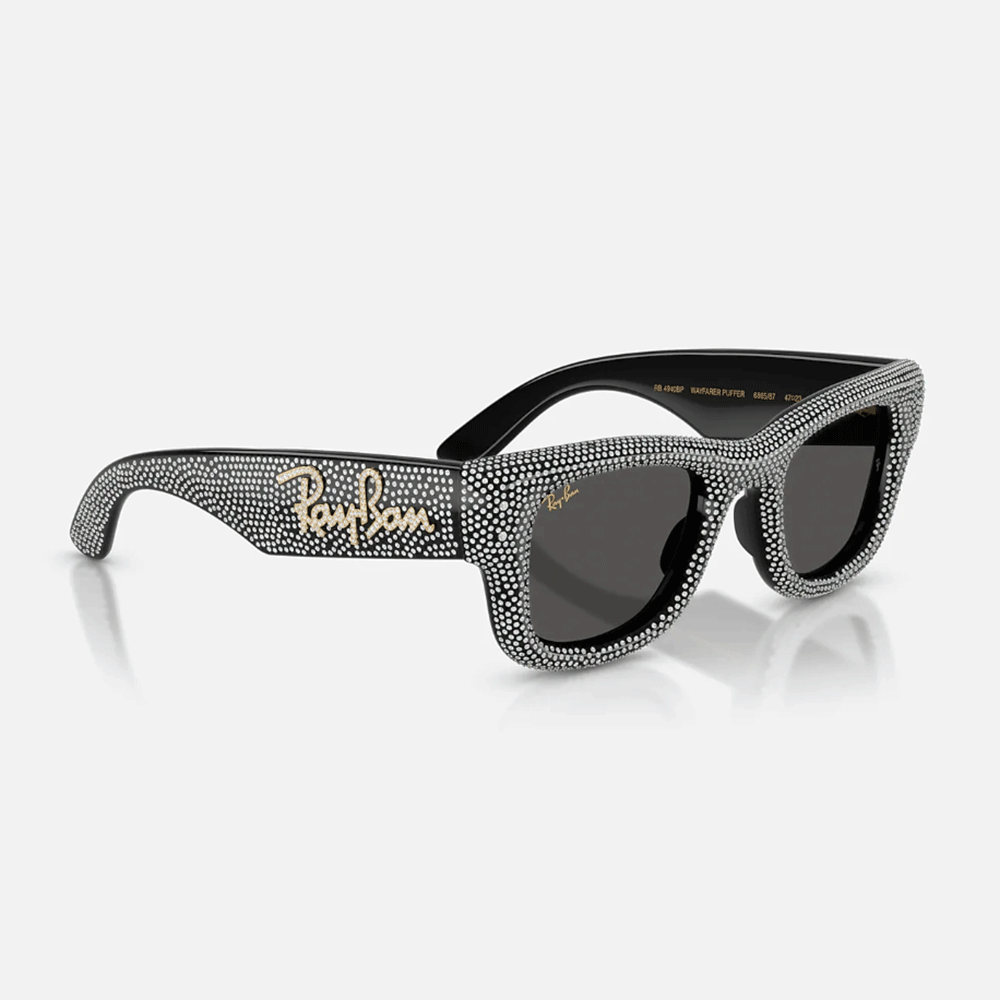 A$ap Rocky X Ray-Ban Wayfarer Puffer | Crystal Pavè product image 7, provided for visual reference and product detail review