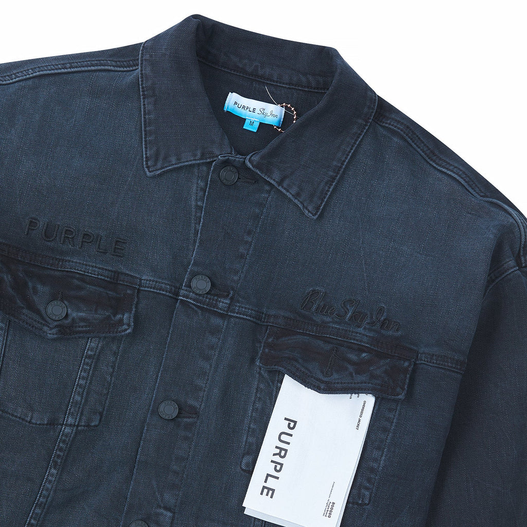 Purple X Blue Sky Denim Jacket | Orange product image 3, provided for visual reference and product detail review