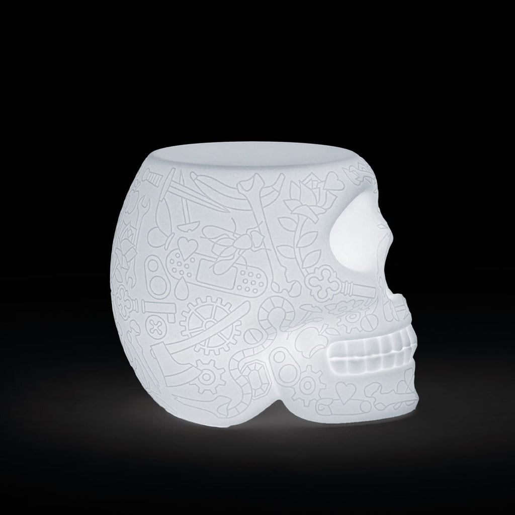 Mexico Indoor/Outdoor Stool/Side Table with LED Light