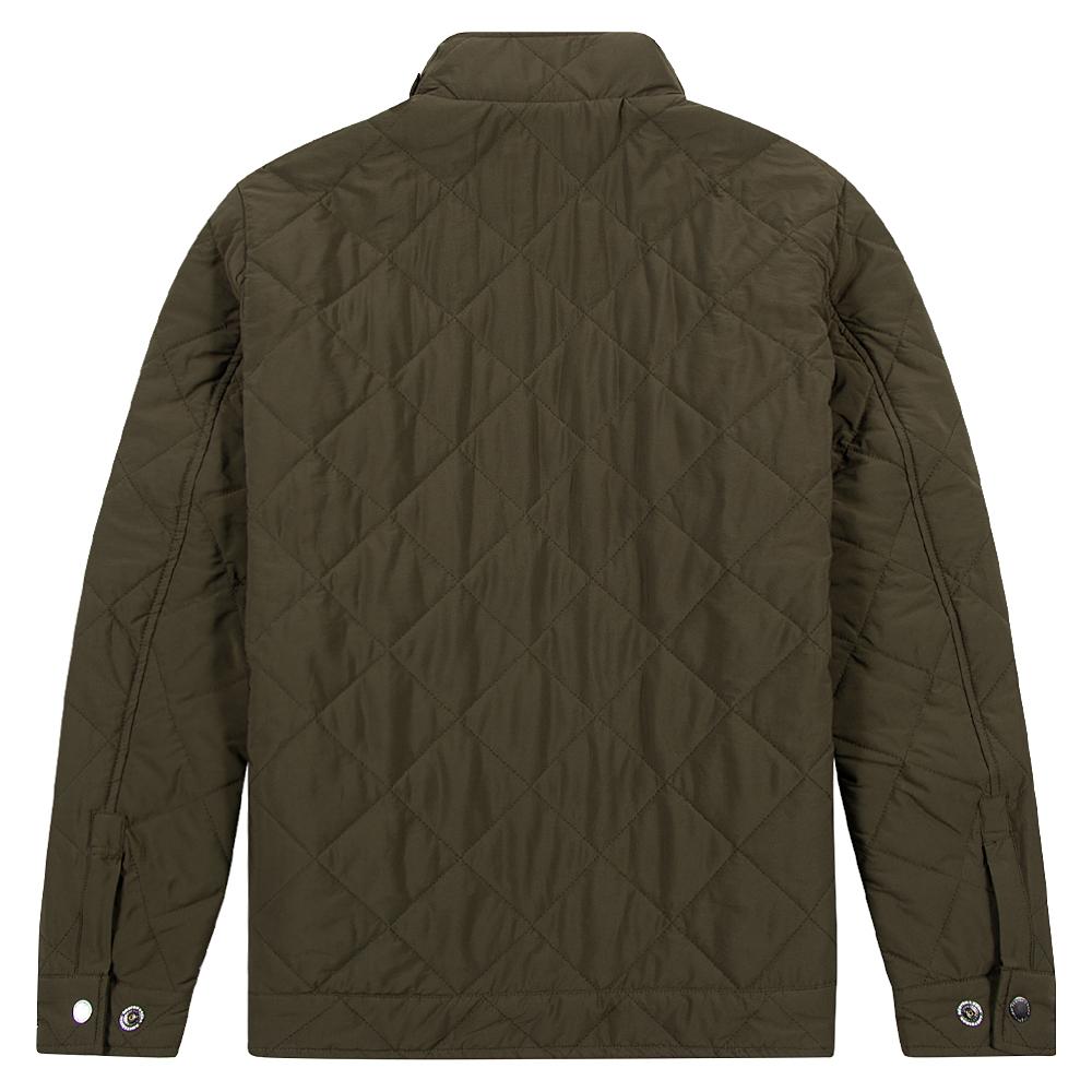 Quilted Short Jacket | Army product image 5, provided for visual reference and product detail review