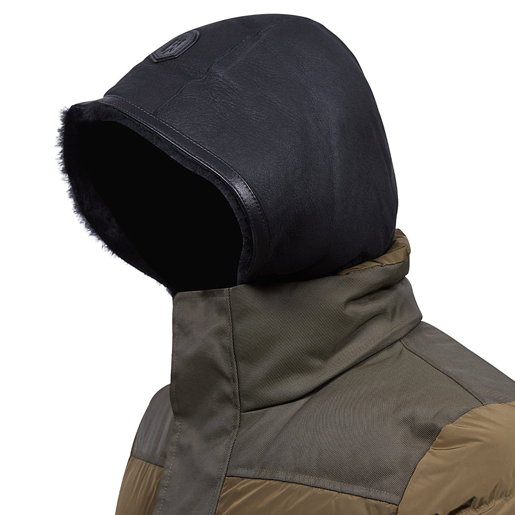 Riley Down Jacket | Army product image 6, provided for visual reference and product detail review