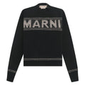 Roundneck Logo Sweater | Black product image 1, provided for visual reference and product detail review