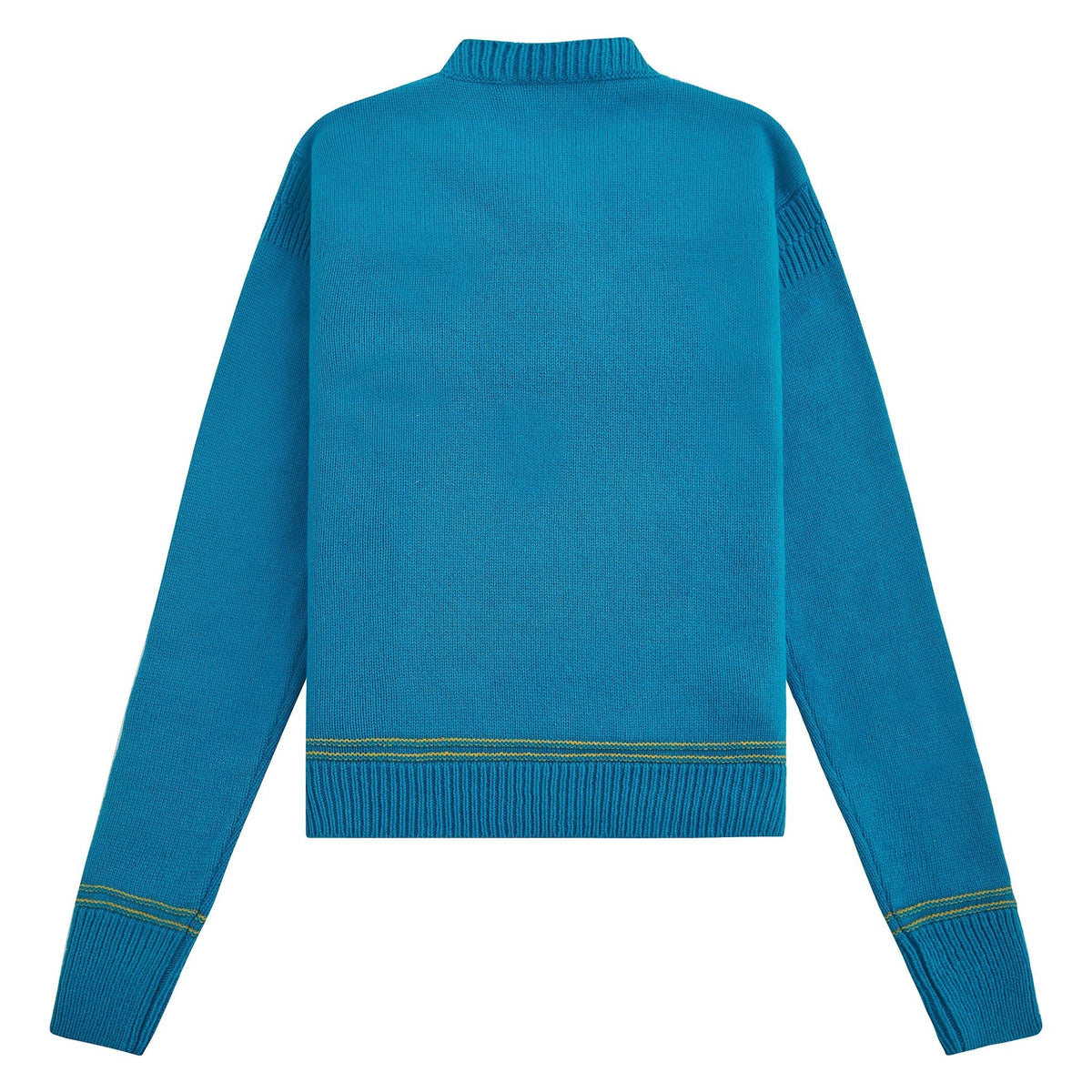 Roundneck Logo Sweater | Cobalt product image 4, provided for visual reference and product detail review