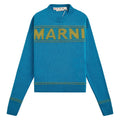 Roundneck Logo Sweater | Cobalt product image 1, provided for visual reference and product detail review