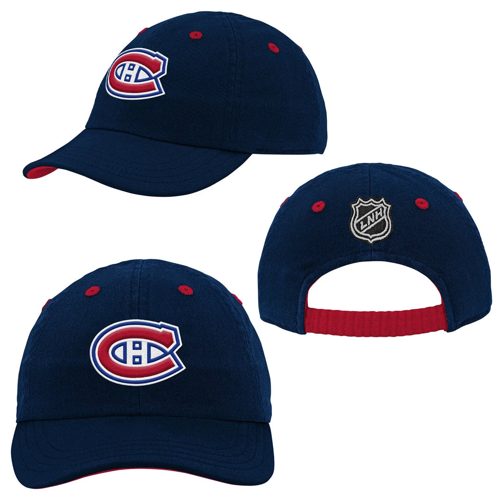 Montreal Canadiens NHL Outerstuff Infant Navy Slouch Hat product image 3, provided for visual reference and product detail