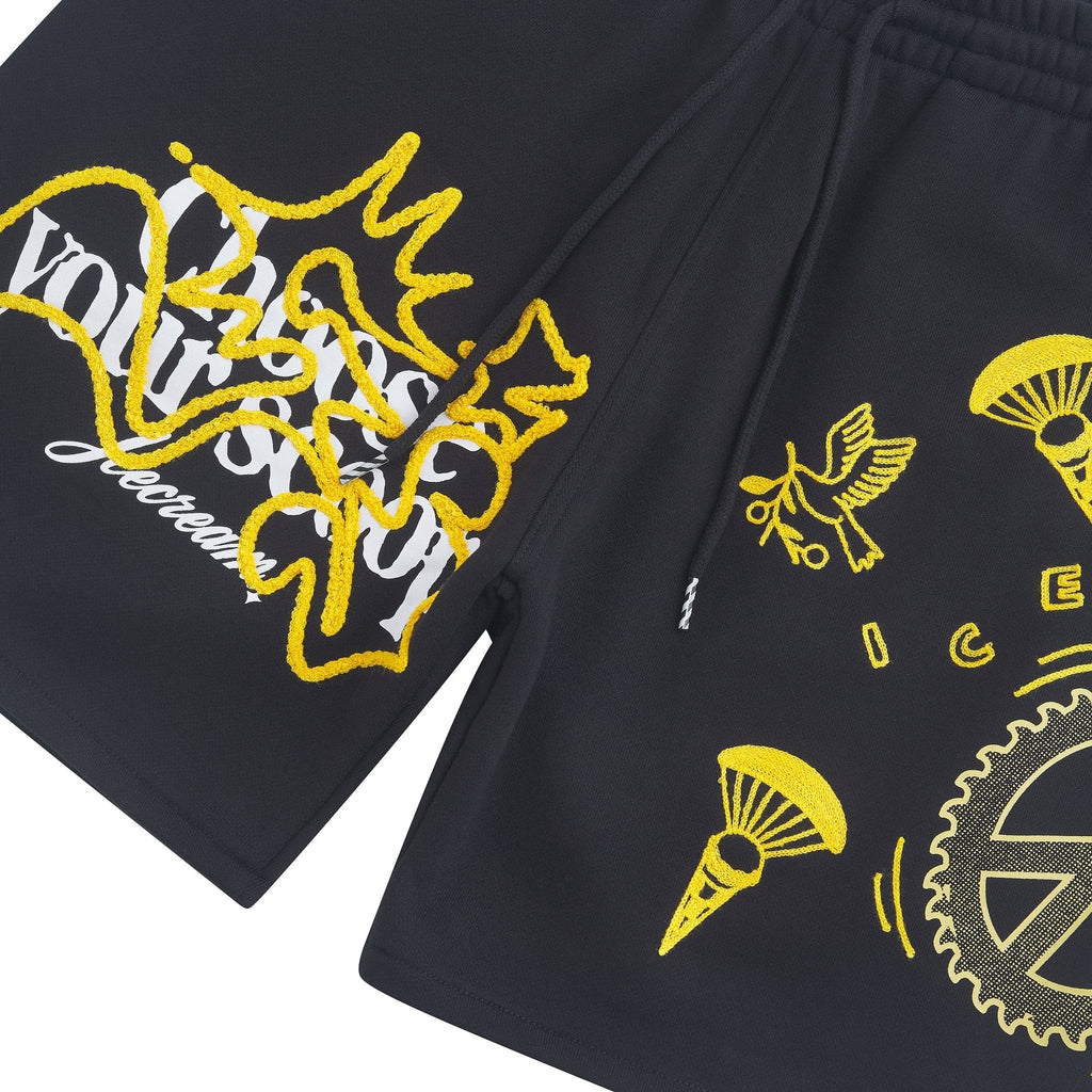 Scoop Sweatshort | Black product image 3, provided for visual reference and product detail review