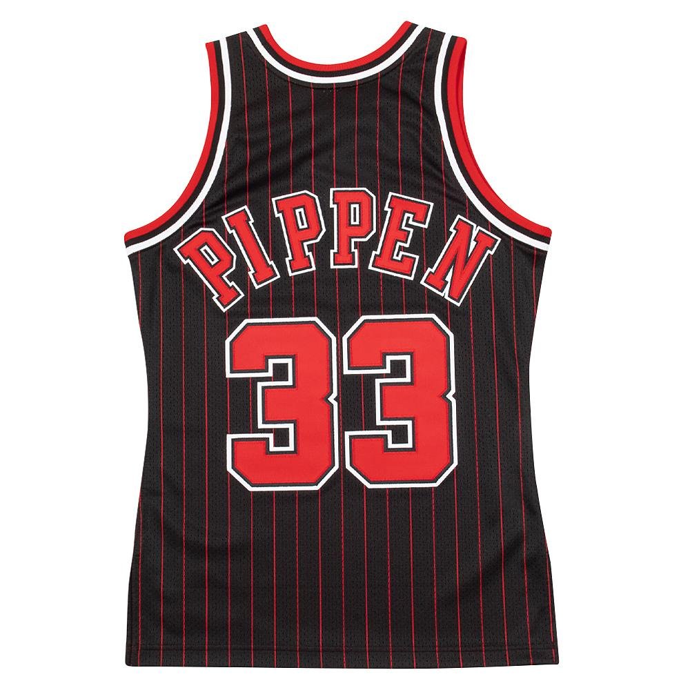 Scottie Pippen 1995 Auth Chic. Bulls Jersey | Pinstripe product image 3, provided for visual reference and product detail