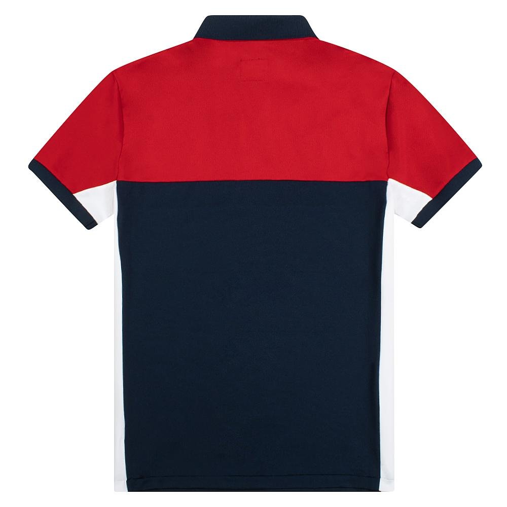 Team USA Stretch Mesh Polo Shirt | Red product image 4, provided for visual reference and product detail review