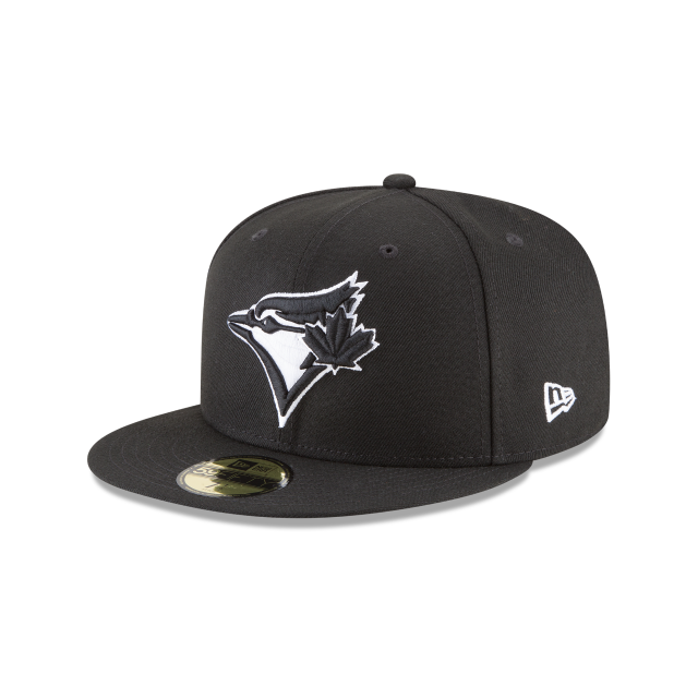 Toronto Blue Jays MLB New Era Men Black/White 59Fifty Authentic Collection Fitted Hat product image 1, provided for visual